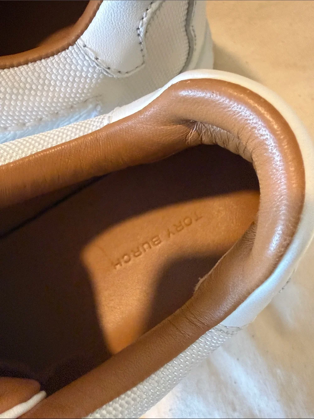 Tory Burch Ladybug Platform Sneakers White Leather Women’s Size 7